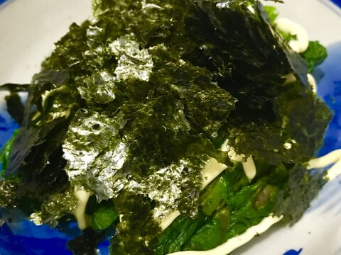 旦那サンの実家のほうれん草のおひたしの食べ方